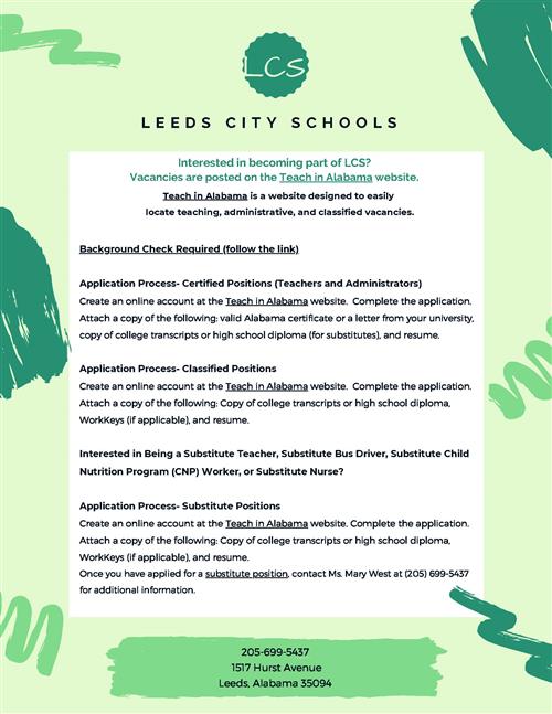 Teach in Alabama Flier 